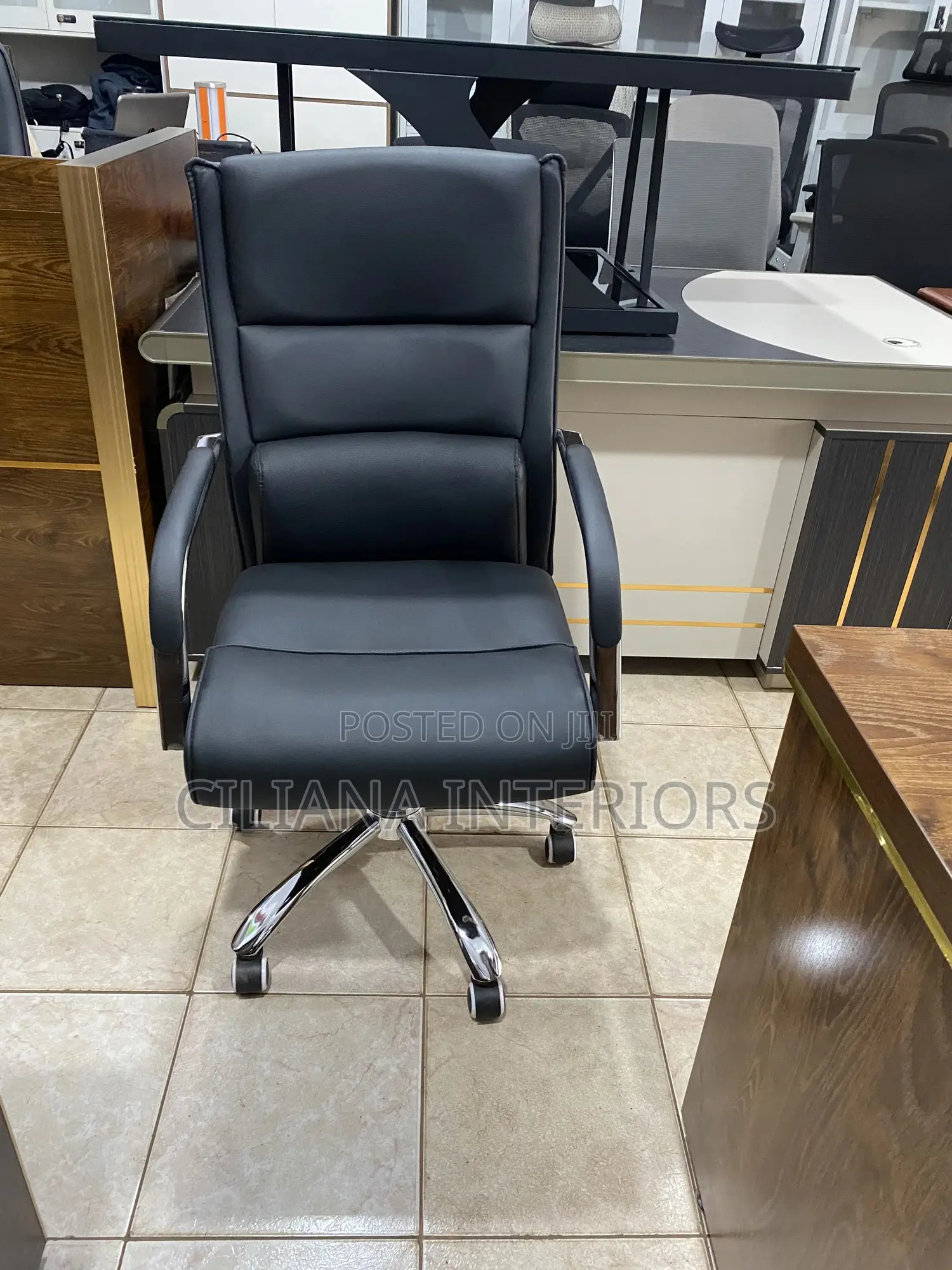 Leather Cushion Office Chair