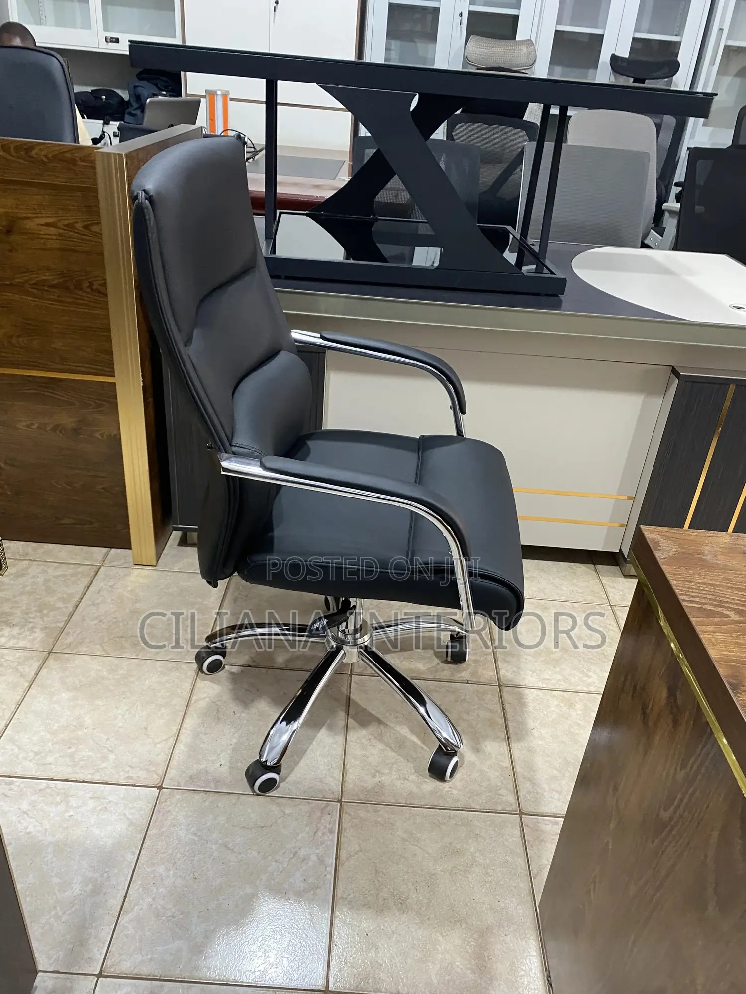 Leather Cushion Office Chair
