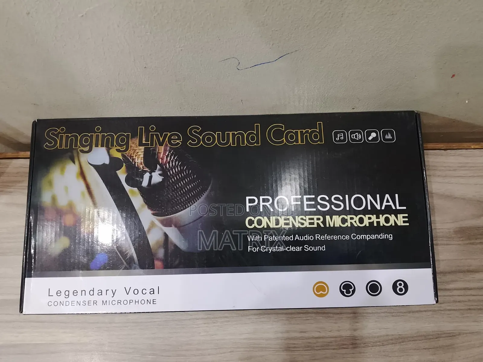 Singing Live Sound Card Professional Condenser Microphone