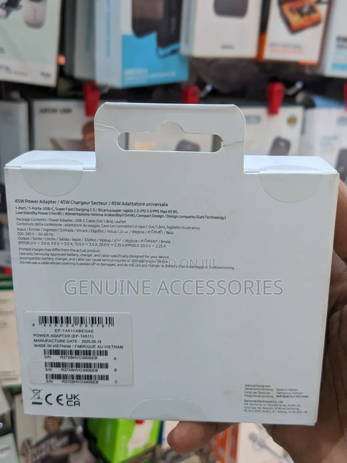 Original Samsung 45w Type-C to Type-C Charger