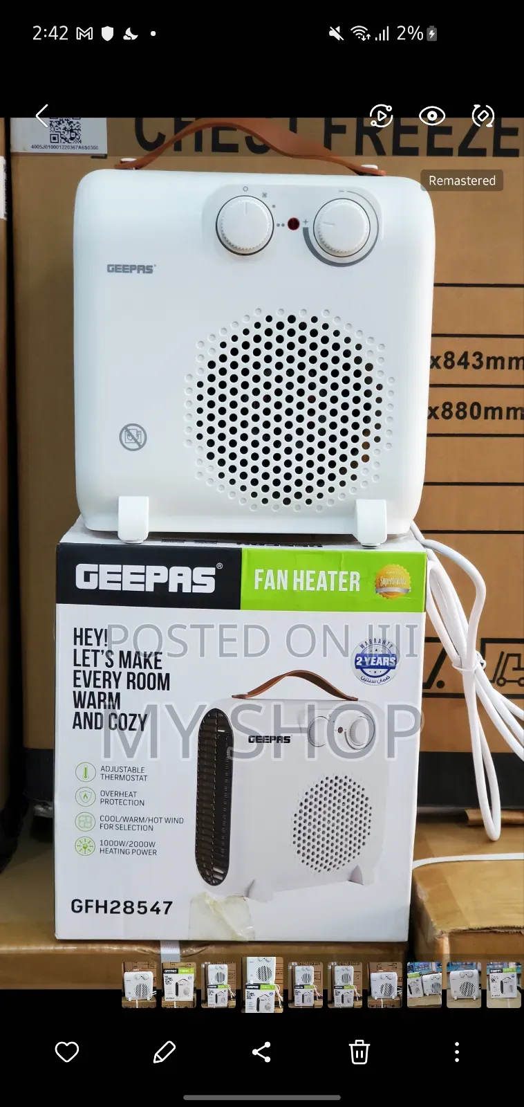 Powerful Space Room Heater - Fast Heating Energy Saving