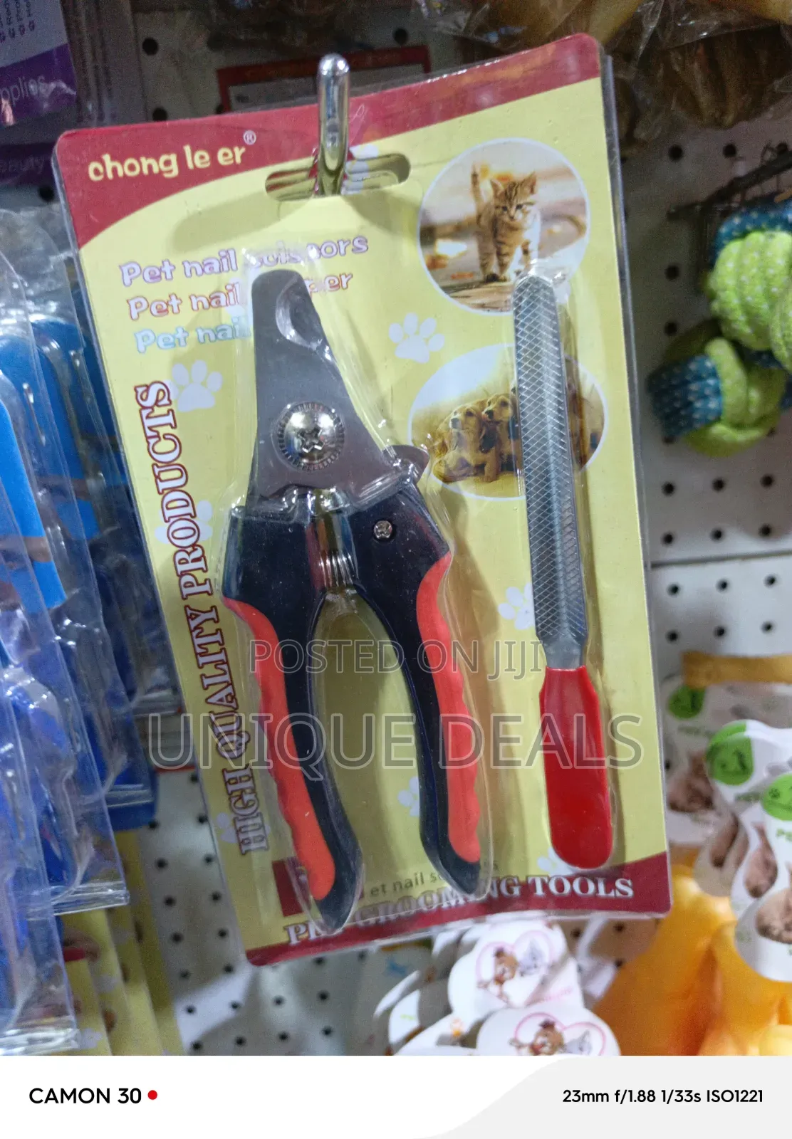 Pet Nail Clippers With a Bonus File.