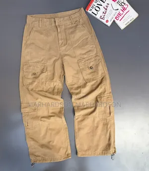 Pocket Wide Leg Pants Men