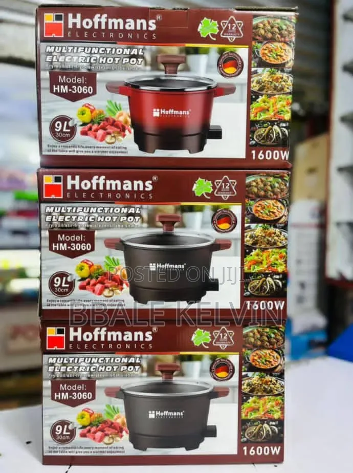 Hoffmans 9l Multifunctional Electric Non-Stick Skillet Hot Pot 1600w
