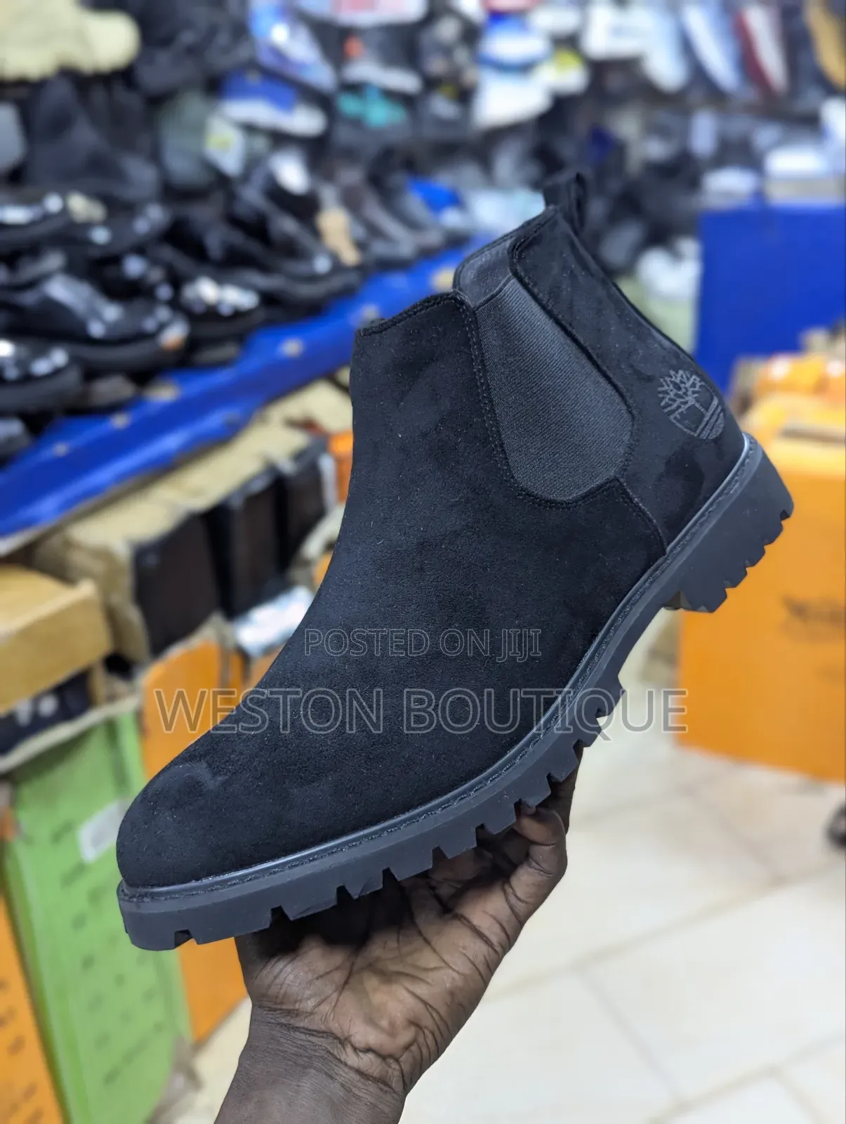 Original Black Suede Men's Timberland Boots Size 40 to 45