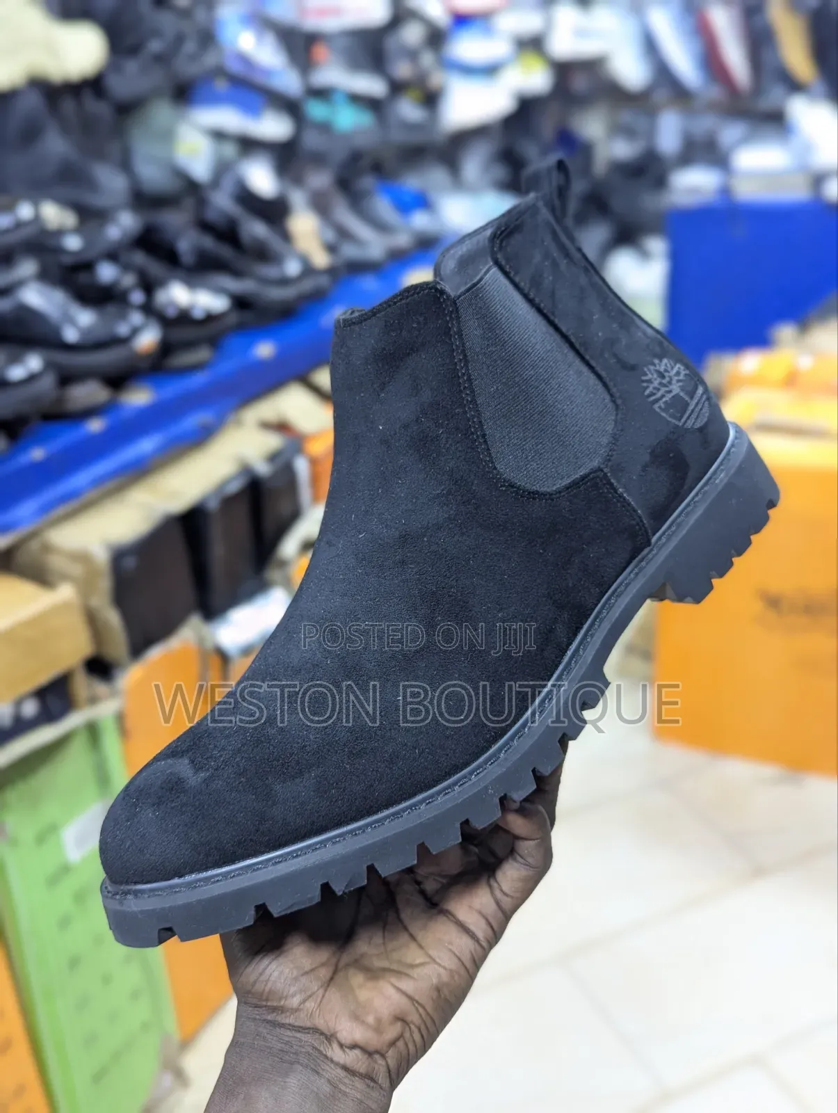 Original Black Suede Men's Timberland Boots Size 40 to 45