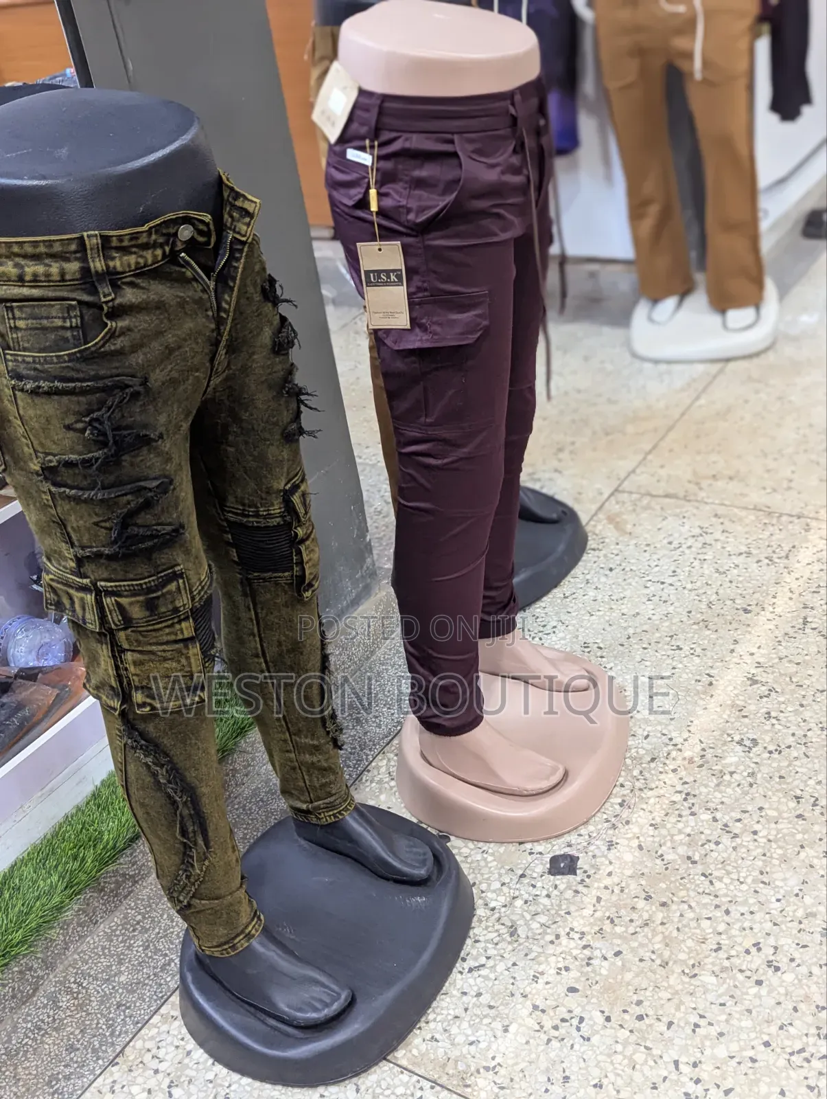 Cotton Maroon Cargo Pants Original