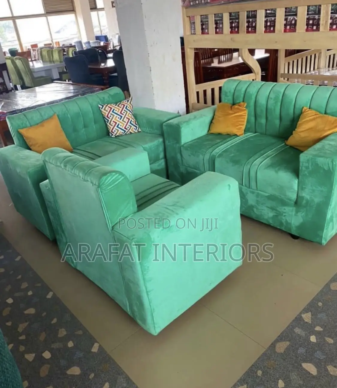 2 Seater Luxury Emerald Green Velvet Modular