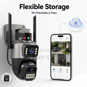 Wifi Outdoor Camera Plug-in Security Camera Outdoor Dual Lens PTZ