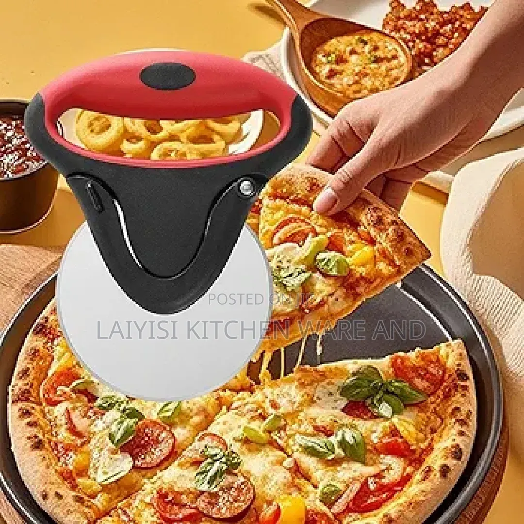 Pizza Cutter Wheel Slip Resistant Handle Handheld Detachable Stainless