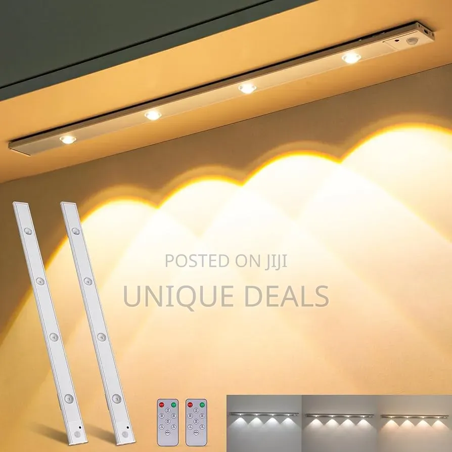 Upgrade 3-Color Dimmable Led Motion Sensor Under Cabinet Light 100cm