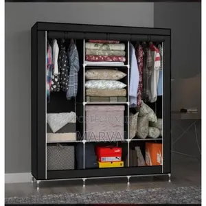 Three Column Metalic Closet