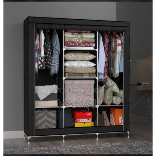 Three Column Metalic Closet