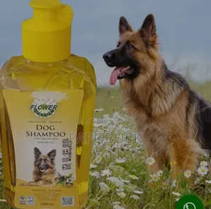 500ml Bottle of Flower Value Natural Anti-Bacterial Dog Shampoo