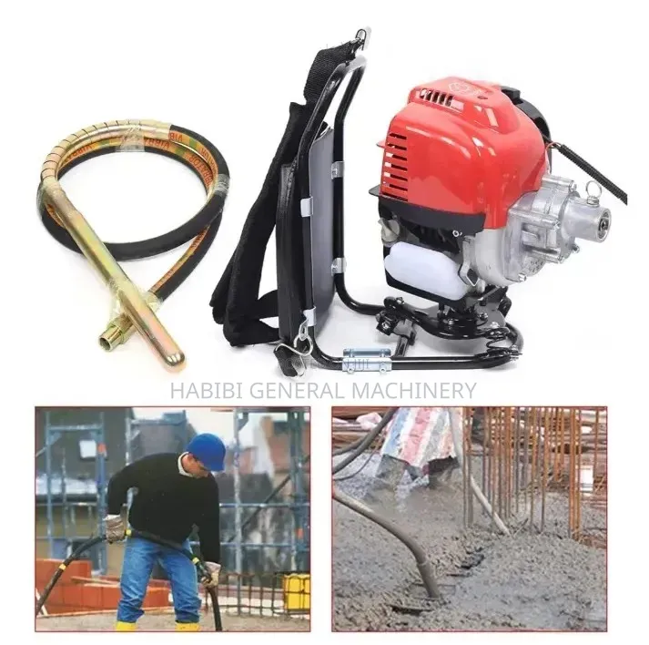 Concrete Vibrator, 4 Stroke Gasoline Equipment With Portable Poker