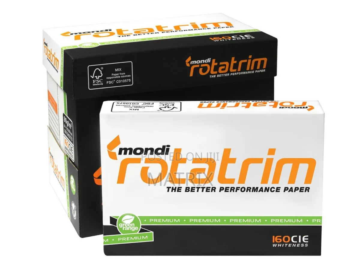 Rotatrim A4 Paper Box Containing Five Reams of Premium White Paper.