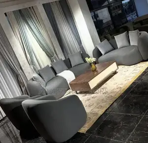 Modern Elegant Gray 7 Seater Sofa Set