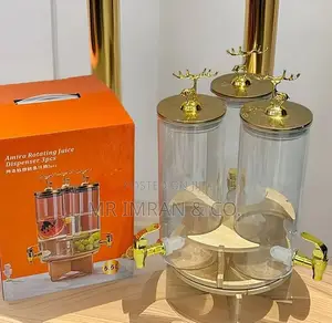 3-in-1 Rotating Glass Beverage Dispenser