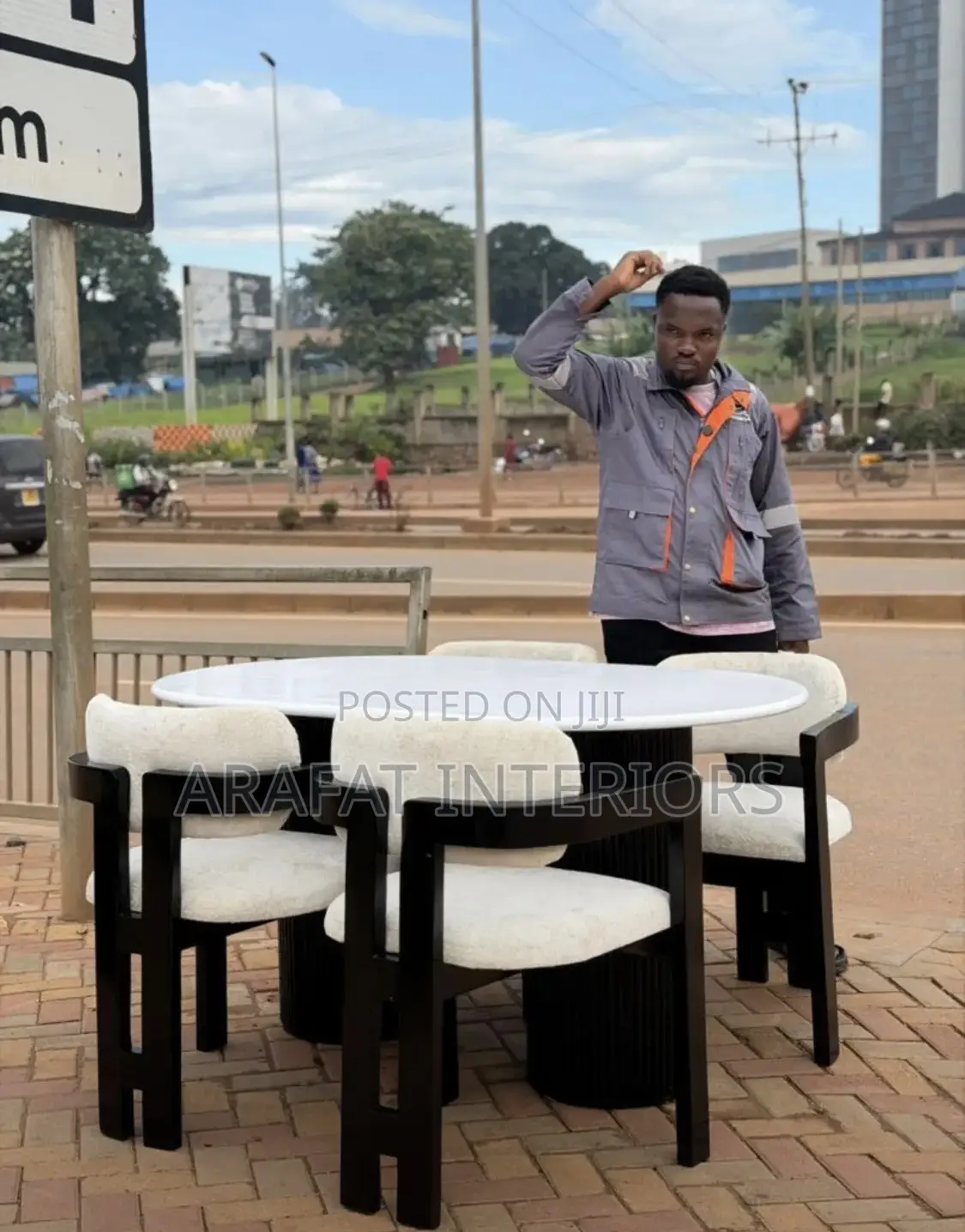 Luna Round 4-Seater Dining Set