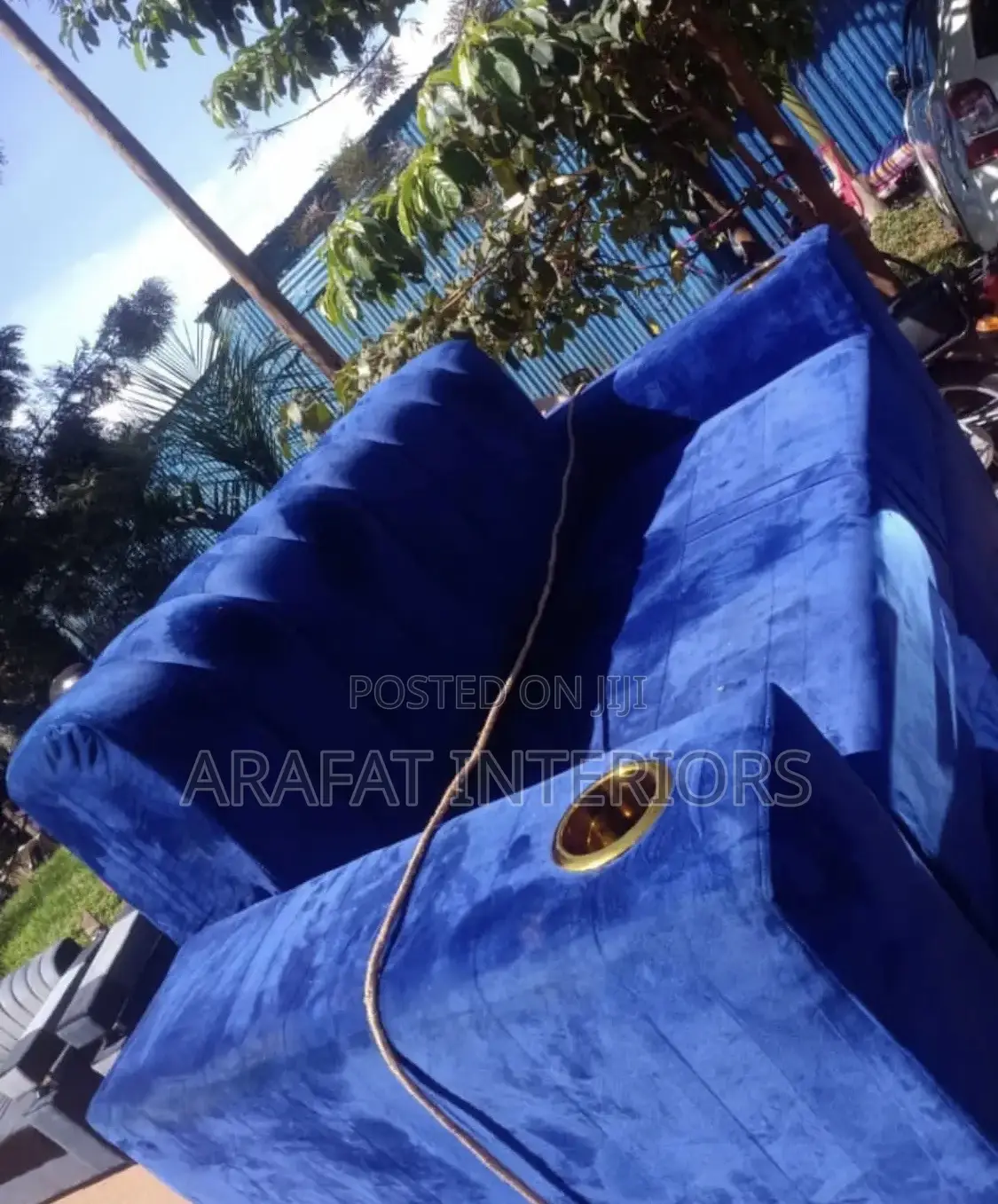 Two Seater Sofa in Blue