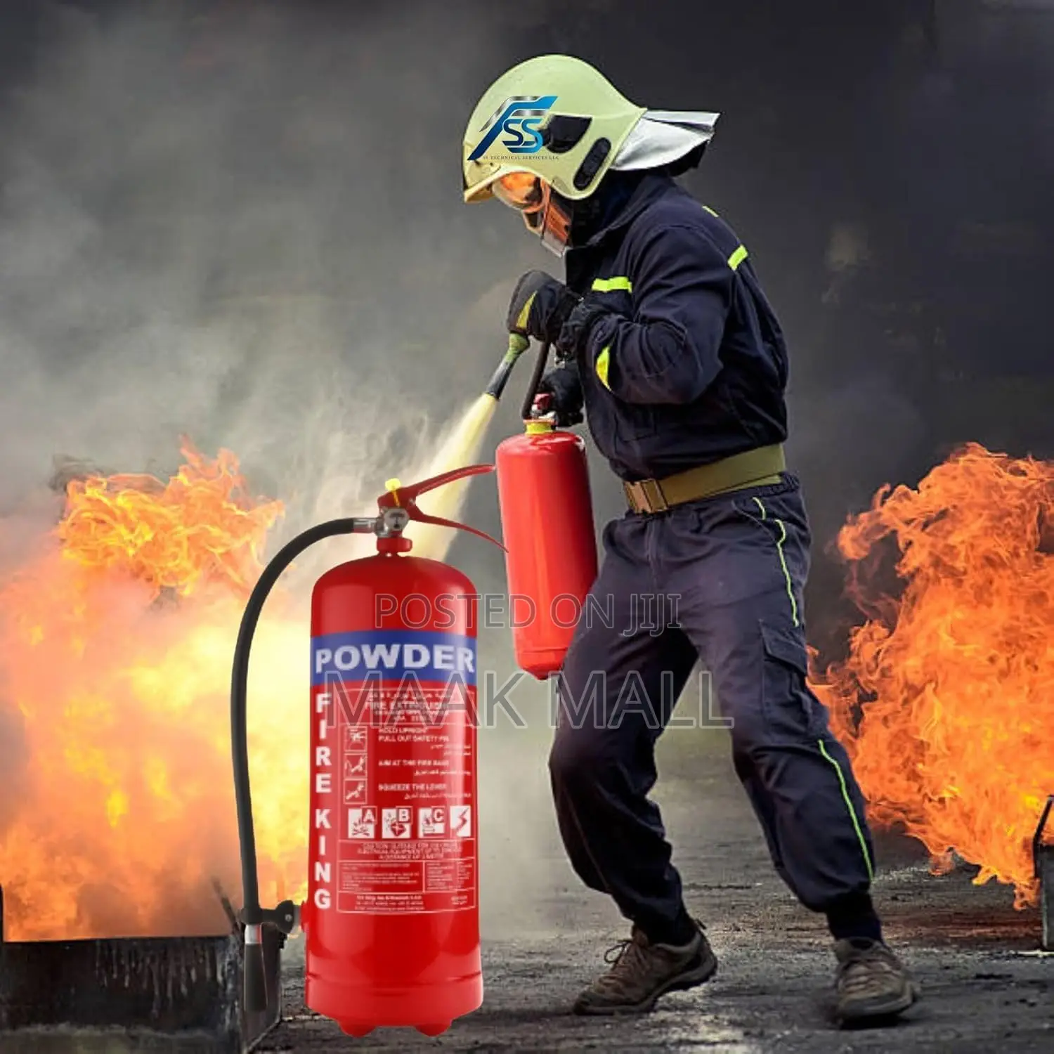 Civil Defence Approved Dry Powder Fire Extinguisher