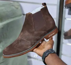 Clarks Genuine Suede Chelsea Boots