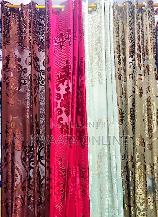 2 Pc Ready Made High Shading Curtains for Dining Room Bedroom 9ft