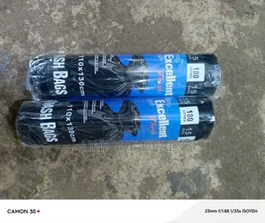 Excellent Thick Branded, Heavy-Duty Black Refuse Bags 180l (15pcs)