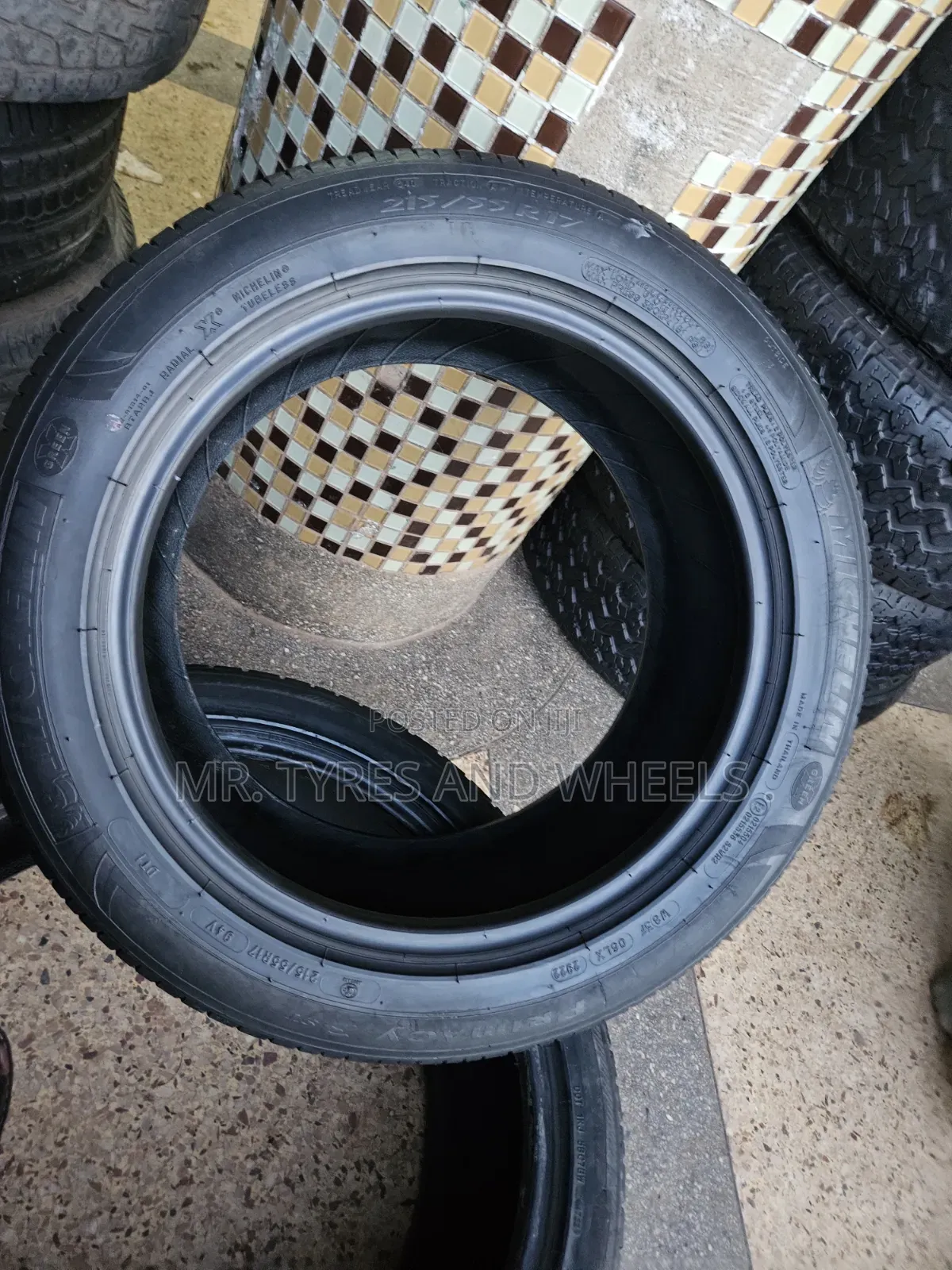 215 55 R17 Michelin It Is a Set of 4 Tires and Its Available.