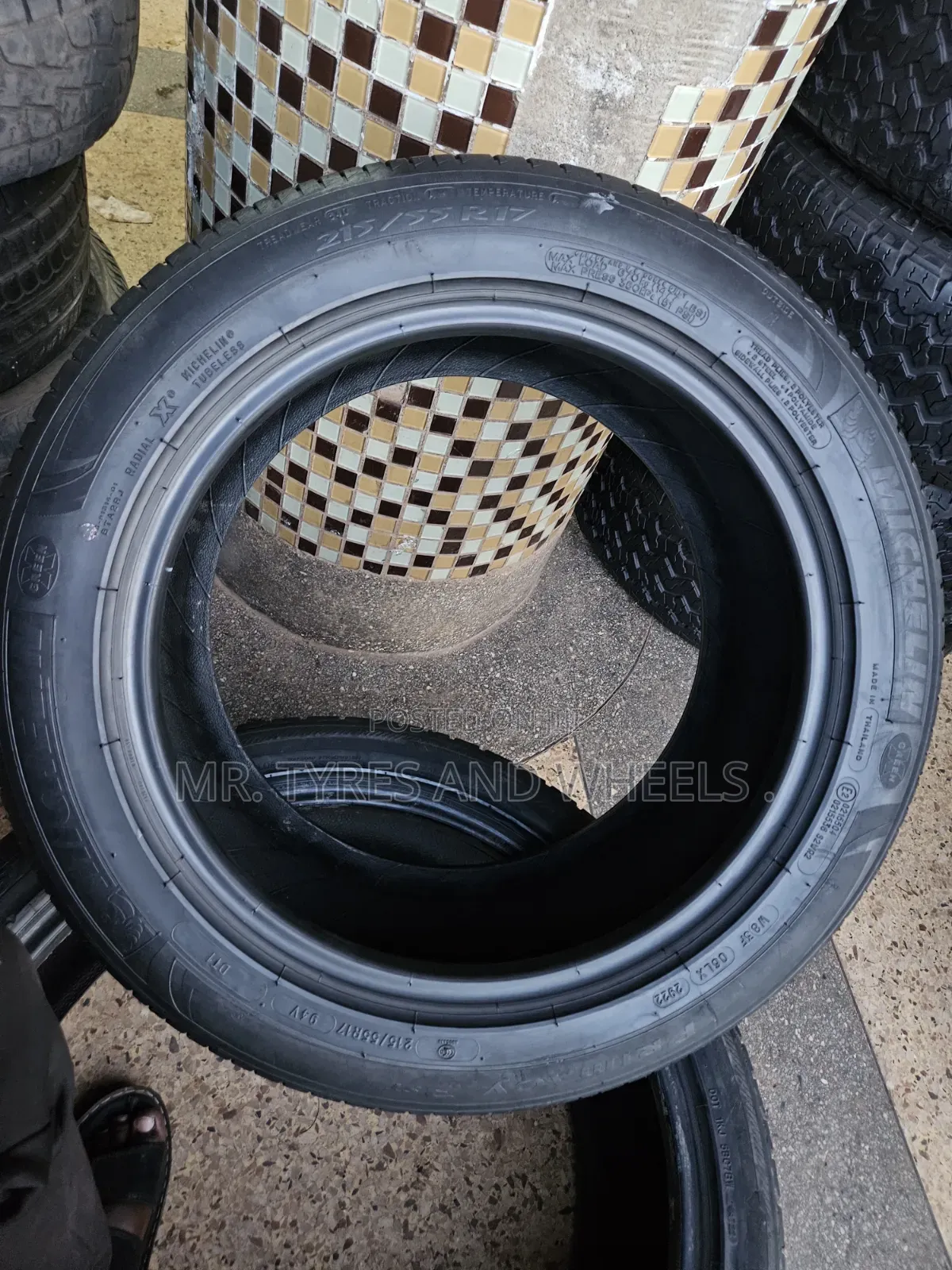 215 55 R17 Michelin It Is a Set of 4 Tires and Its Available.