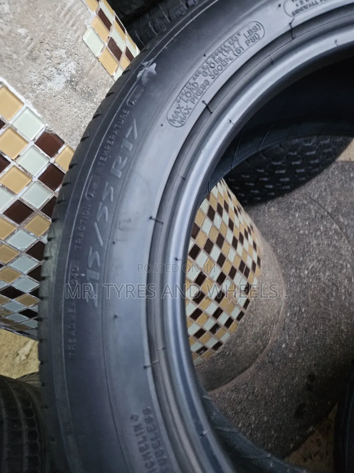 215 55 R17 Michelin It Is a Set of 4 Tires and Its Available.