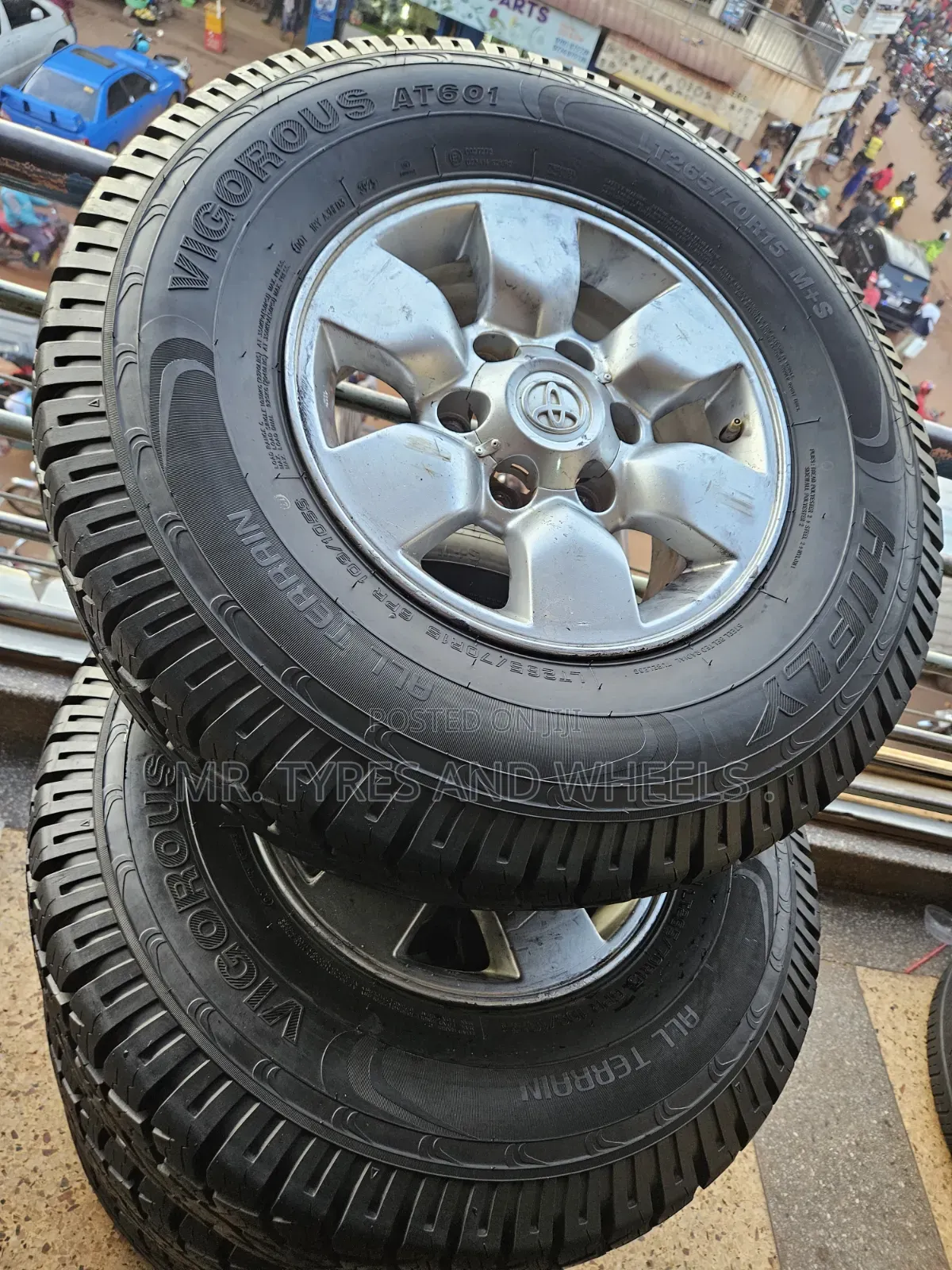 Lt 265 70 R15 M+S Hifly Tires Used Only 2days We Changed Even the Rims