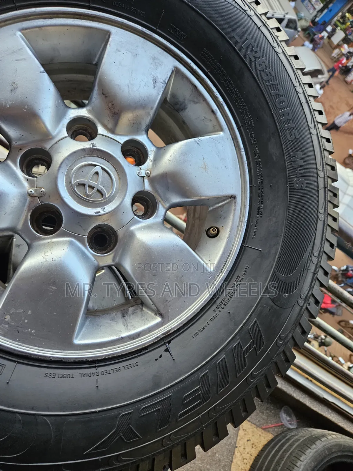 Lt 265 70 R15 M+S Hifly Tires Used Only 2days We Changed Even the Rims