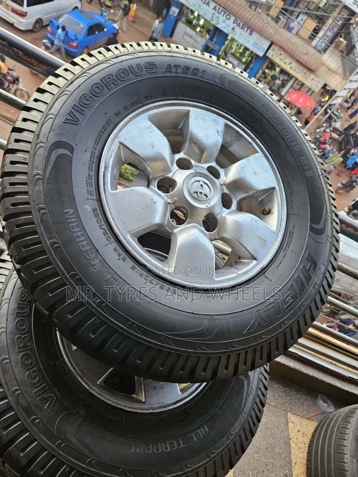 Lt 265 70 R15 M+S Hifly Tires Used Only 2days We Changed Even the Rims
