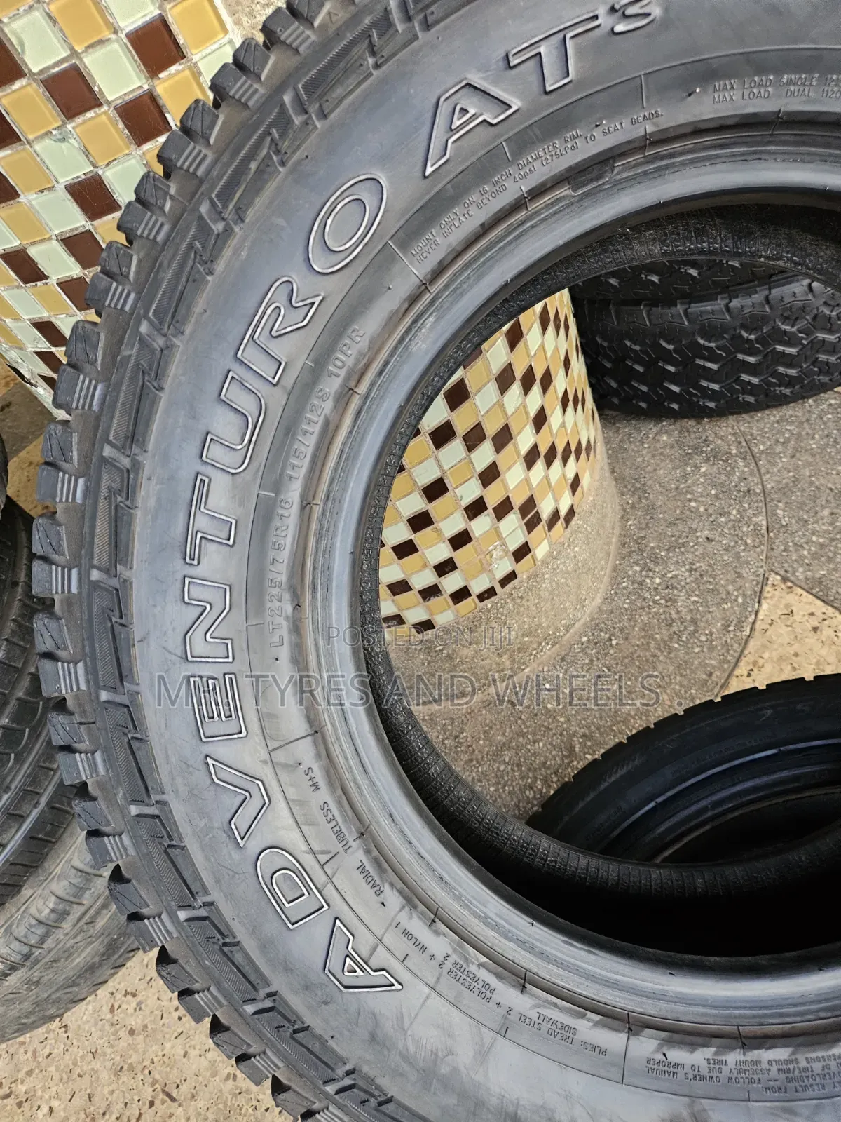 Lt 225 75 R16 Gt Radial Adventure At3 Used but Almost New Tires .