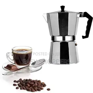 A 6-Cup Aluminum Moka Pot Stovetop Espresso Maker Coffee Maker