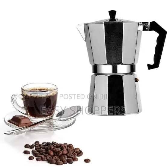 A 6-Cup Aluminum Moka Pot Stovetop Espresso Maker Coffee Maker