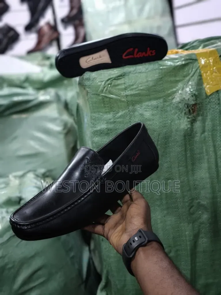 Original Small Sole Men's Black Mocassins Size 40 to 45