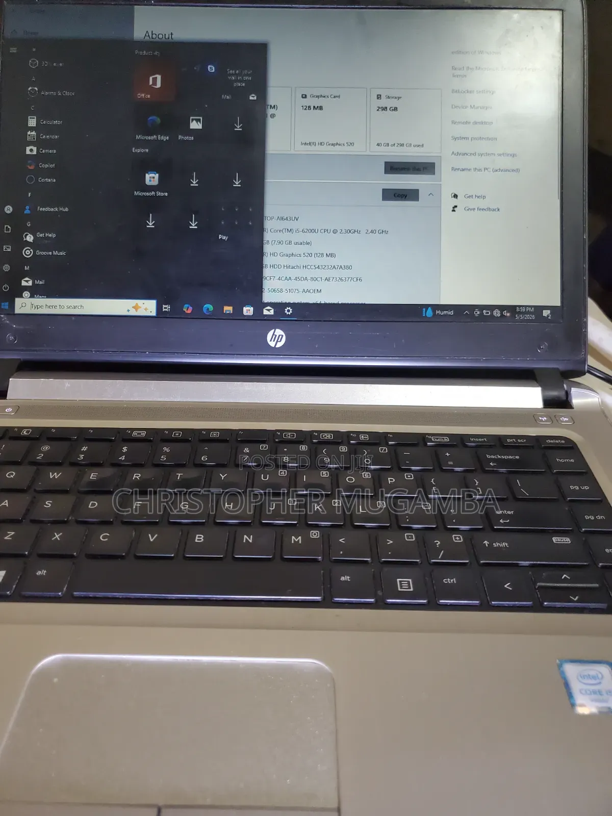 Laptop HP EliteBook 840 G3 8GB Intel Core i5 HDD 320GB