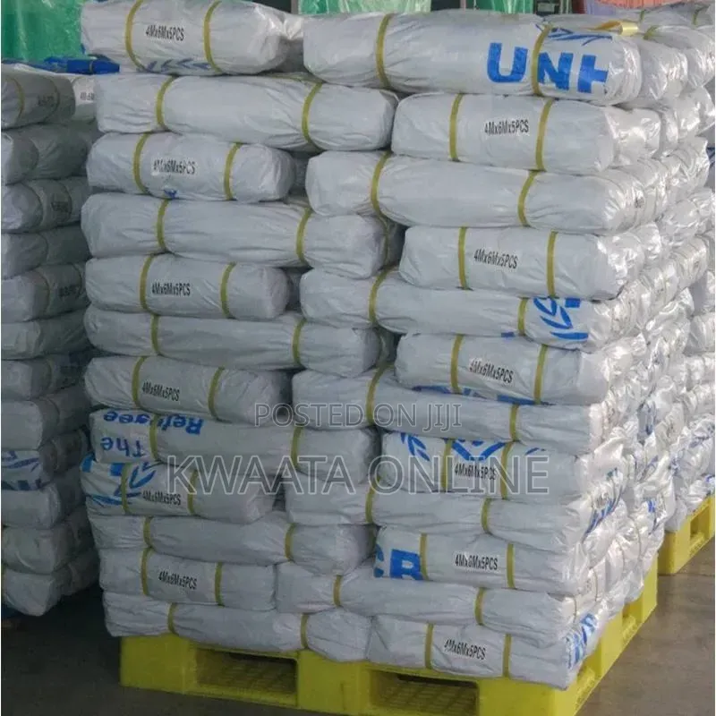 Un (4x5m) Tarpaulin Sheets Virgin, Uv Treated,Heavy Duty Silver/Blue