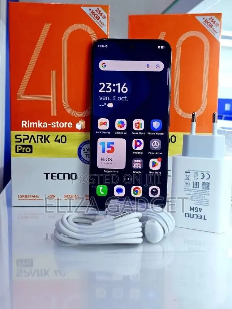 New Tecno Spark 40 Pro 256 GB Black