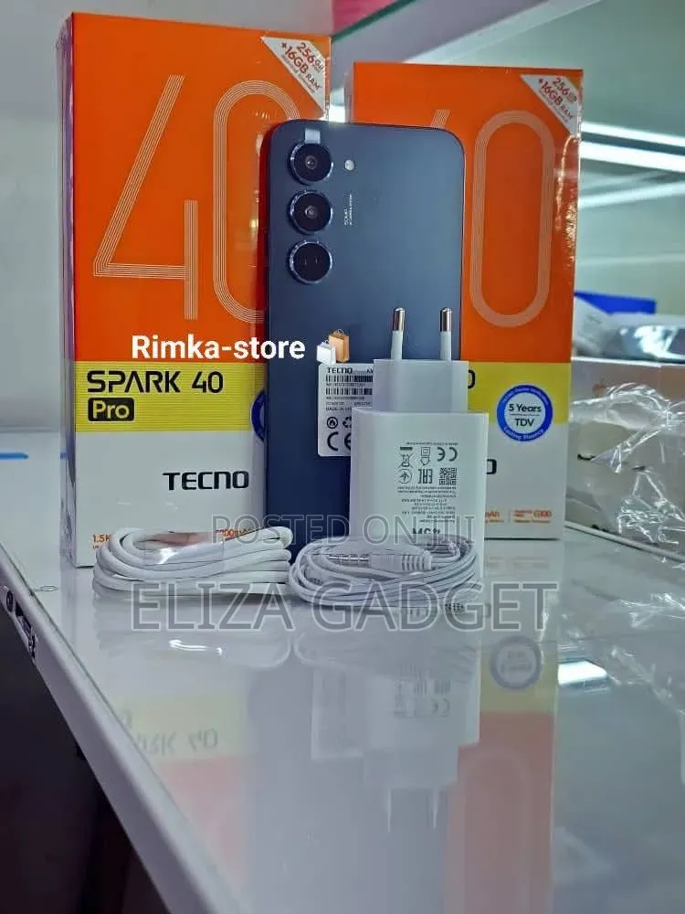 New Tecno Spark 40 Pro 256 GB Black