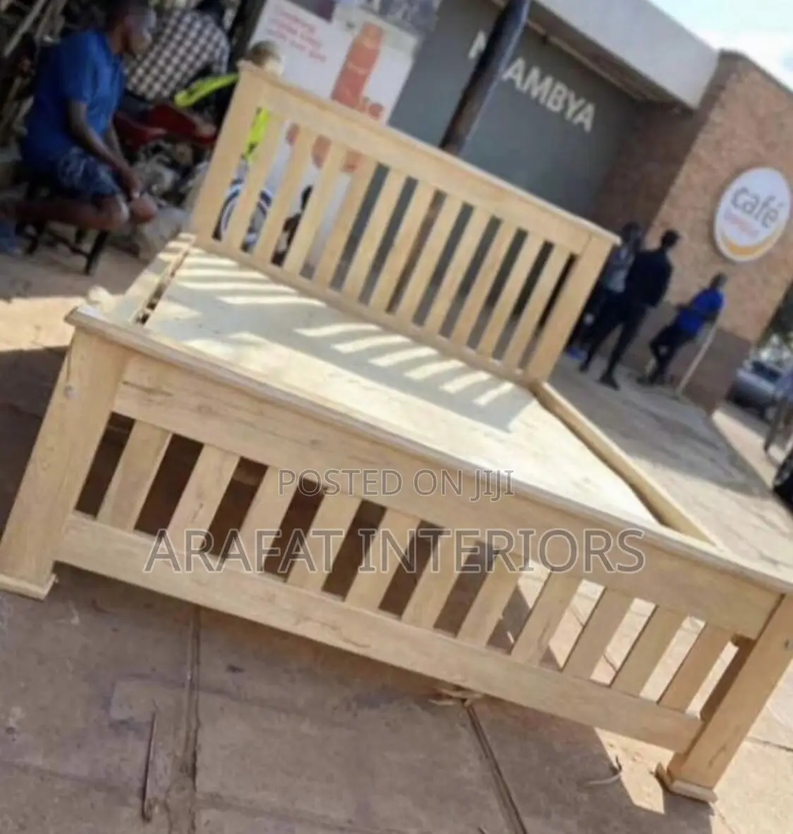 5by6 Solid Wood Bed Frame – Natural Finish.
