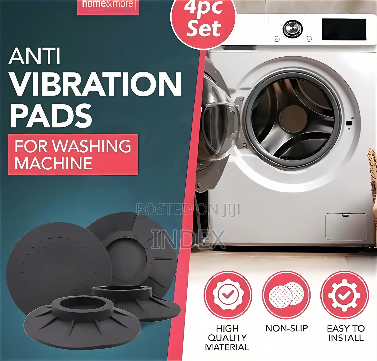 Anti-Vibration and Anti-Slip Appliance/Furniture Pads (Set of 4)