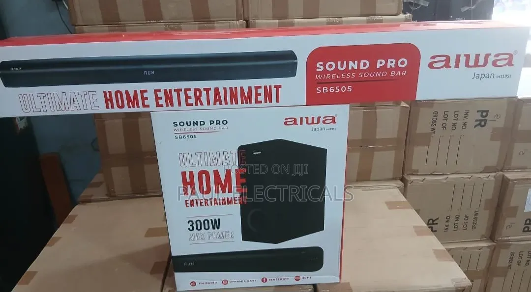 Aiwa Sound Bar 300watts Japan Wireless