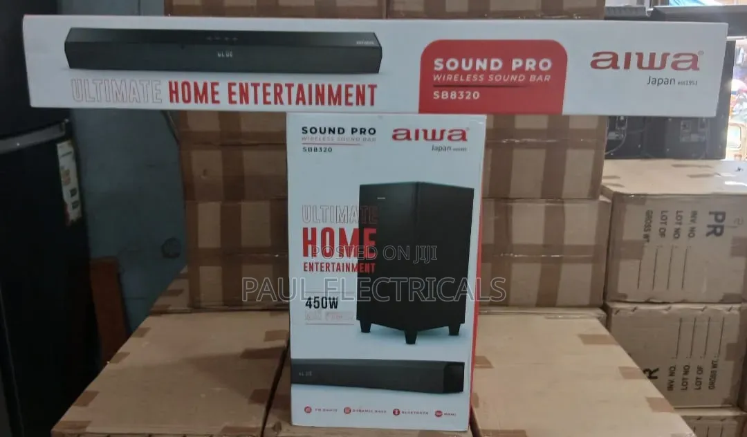 Aiwa Sound Bar 450w Wireless Japan