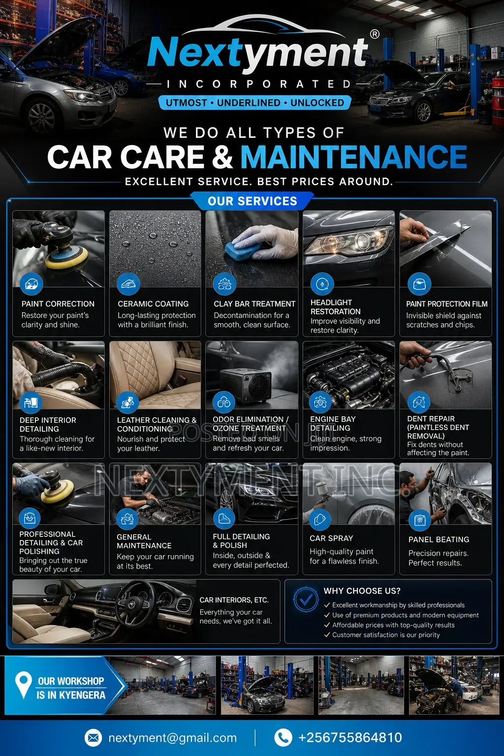 All Car Care Services and Maintenance.
