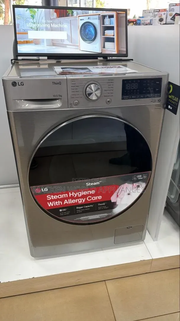 10.5kg/7kg Lg Washer and Dryer Front Loader Washing Machine New