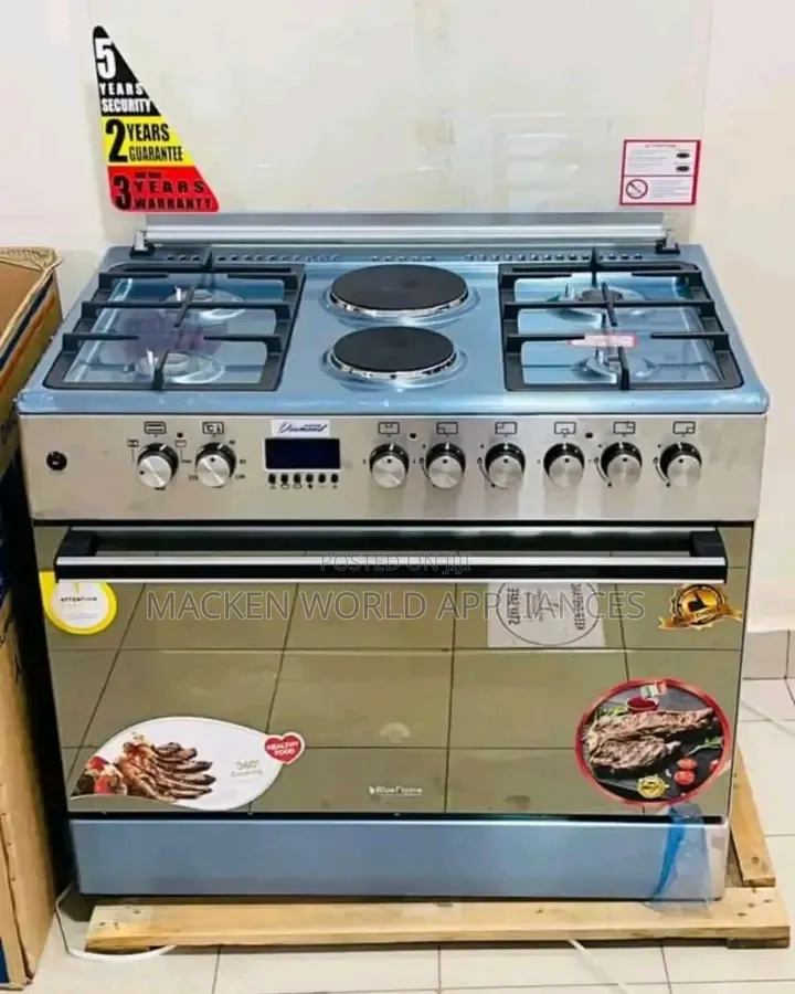 Blueflame 90by60cm 4 Gas Burners and 2 Electric Plates