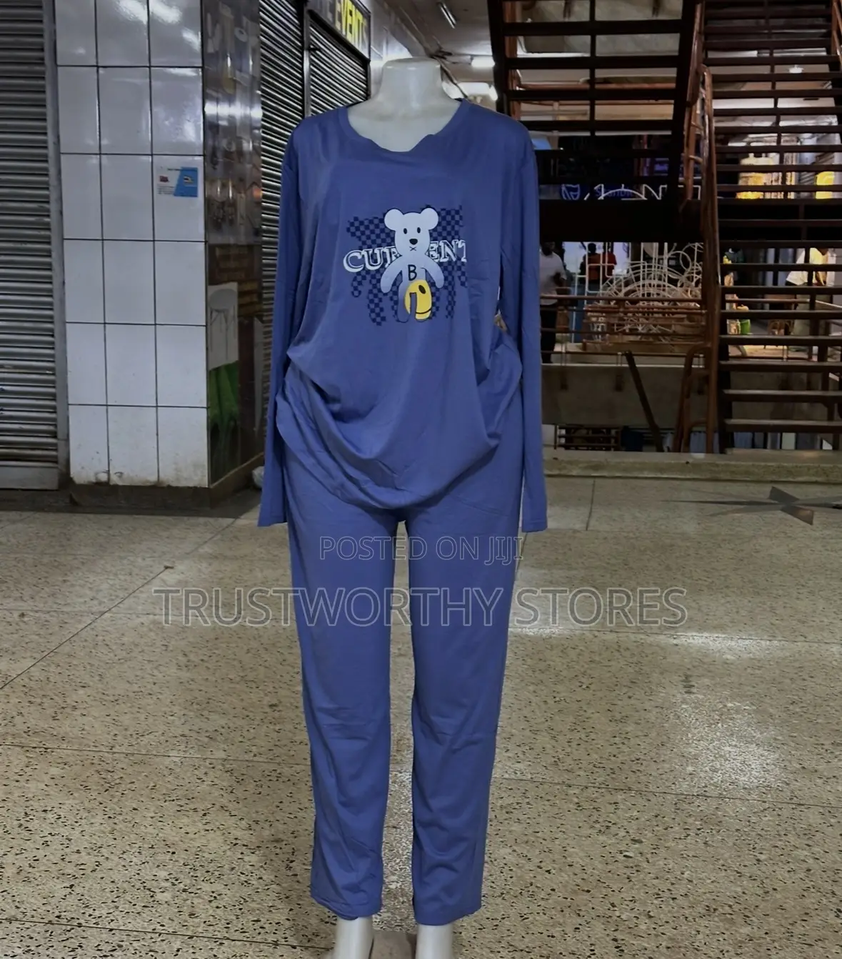 Blue Unisex Sleepwear - Cotton